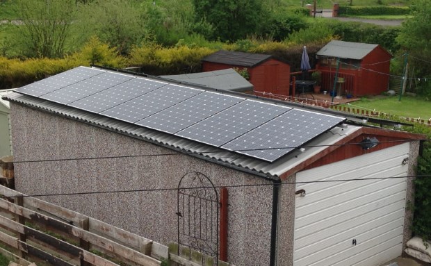 Solar Panels on Garage Roof