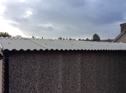 spex garage roof after